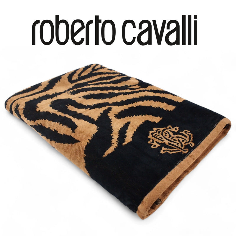 Telo Bagno Roberto Cavalli in spugna stampa ZEBRA