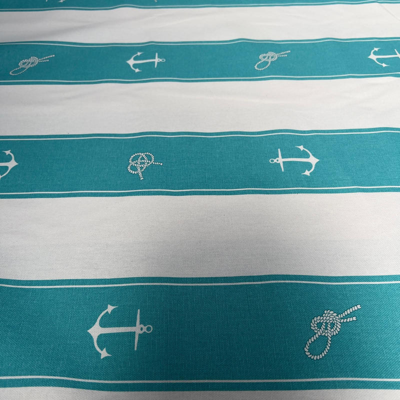 Cotone 100% a righe per tappezzeria con Motivi Nautici Diffusione Tessuti tappezzeria con Motivi Nautici