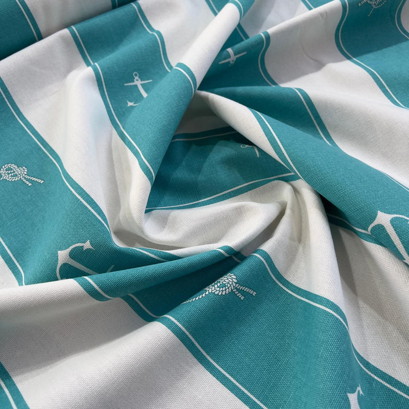 Cotone 100% a righe per tappezzeria con Motivi Nautici Diffusione Tessuti tappezzeria con Motivi Nautici