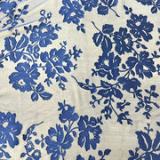 Seta Devore ramato in blu Diffusione Tessuti Seta Devore ramato