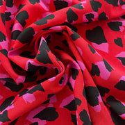 Crepe di Viscosa Stampa Cuori Diffusione Tessuti Crepe di Viscosa Stampa Cuori