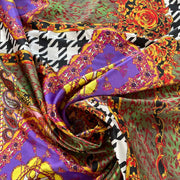 Raso Poliestere Stampa Versace Diffusione Tessuti Raso Poliestere Stampa Versace