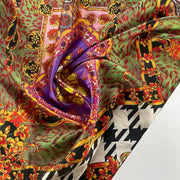 Raso Poliestere Stampa Versace Diffusione Tessuti Raso Poliestere Stampa Versace