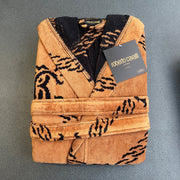 Accappatoio Roberto Cavalli in spugna stampa SPIDER con cappuccio - Diffusione Tessuti