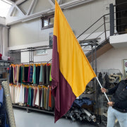 Bandiera Giallorossa Edizione Diffusione Tessuti 170x135 cm - Diffusione Tessuti
