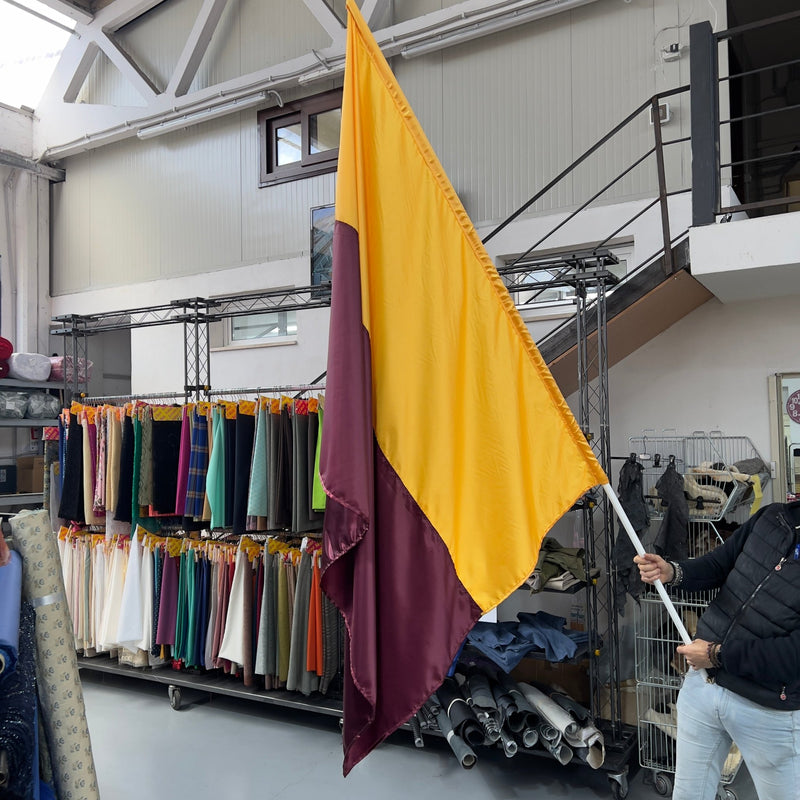 Bandiera Giallorossa Edizione Diffusione Tessuti 170x135 cm - Diffusione Tessuti