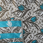 Broccato Laminato di Viscosa Seta Motivo tulipani - Diffusione Tessuti