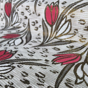 Broccato Laminato di Viscosa Seta Motivo tulipani - Diffusione Tessuti