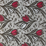 Broccato Laminato di Viscosa Seta Motivo tulipani - Diffusione Tessuti