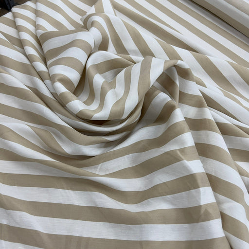 Camiceria a Righe Tortora e Panna - Diffusione Tessuti