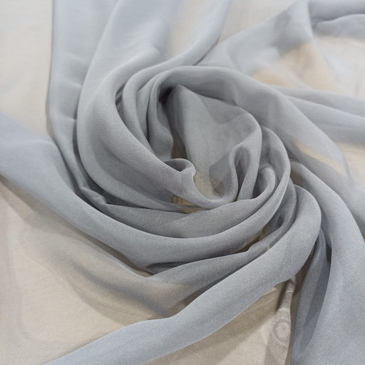 Chiffon di Poliestere Trasparente Grigio - Diffusione Tessuti