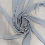 Chiffon di Poliestere Trasparente Grigio - Diffusione Tessuti