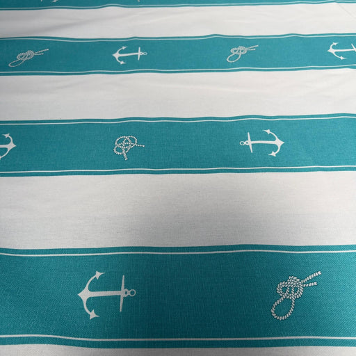 Cotone 100% a righe per tappezzeria con Motivi Nautici - Diffusione Tessuti