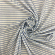 Cotone da camiceria comfort trama oxford righe bianco e celeste - Diffusione Tessuti