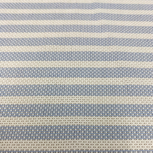 Cotone da camiceria comfort trama oxford righe bianco e celeste - Diffusione Tessuti