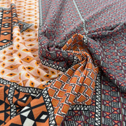 Crepe di Poliestere Stampa Etnica geometrica - Diffusione Tessuti