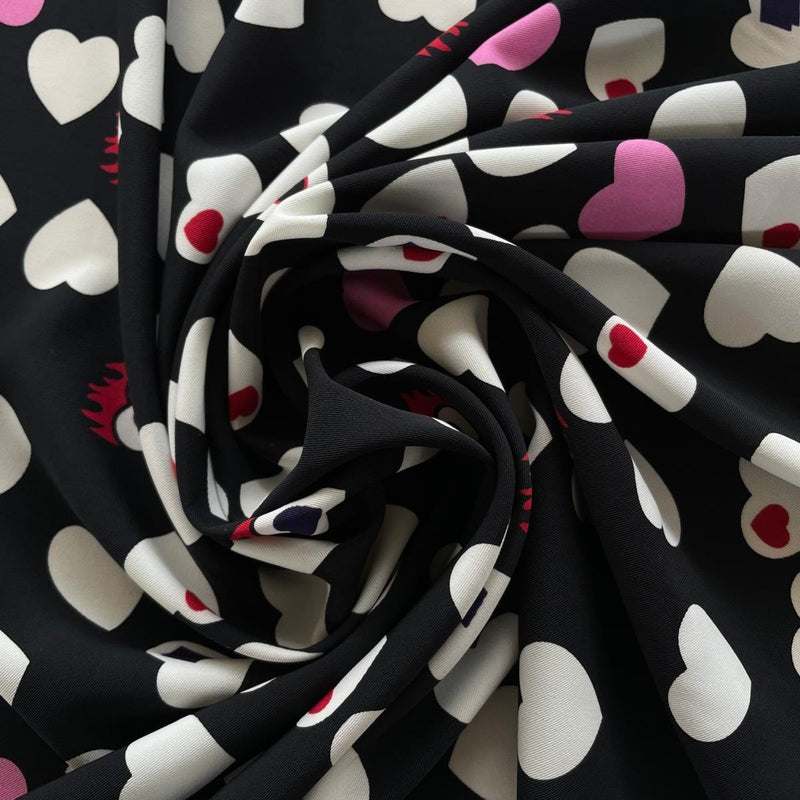 Crepe di Viscosa Cuore Chic - Diffusione Tessuti