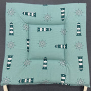 Cuscino coprisedia personalizzato con laccetti 38x38 cm - Diffusione Tessuti