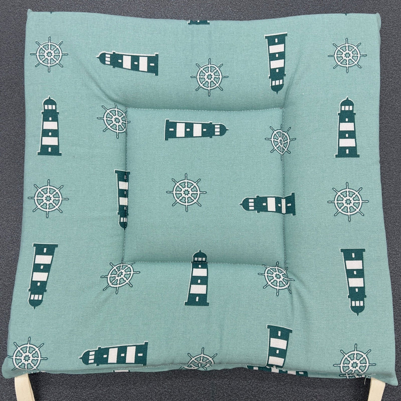Cuscino coprisedia personalizzato con laccetti 38x38 cm - Diffusione Tessuti