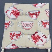 Cuscino coprisedia personalizzato con laccetti 38x38 cm - Diffusione Tessuti