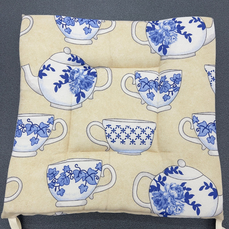 Cuscino coprisedia personalizzato con laccetti 38x38 cm - Diffusione Tessuti