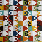 Tessuto Panama Stampato Geometrico Diffusione Tessuti Tessuto Panama Stampato Geometrico