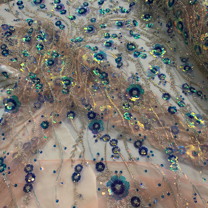 Pizzo Alta Moda con Paillettes - Diffusione Tessuti