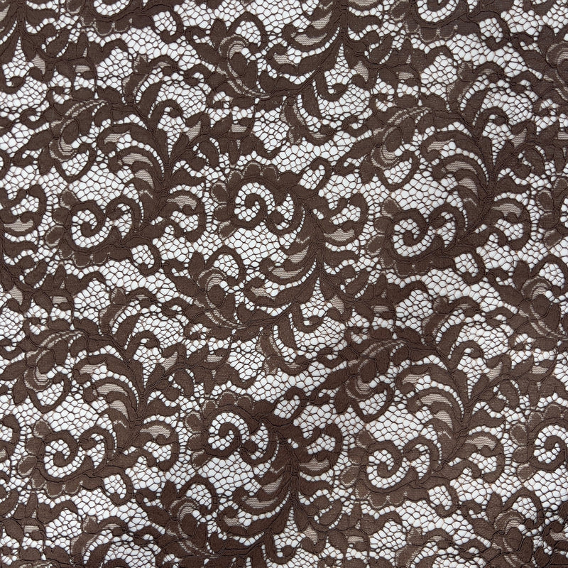 Pizzo Chantilly smerlato foliage - Diffusione Tessuti