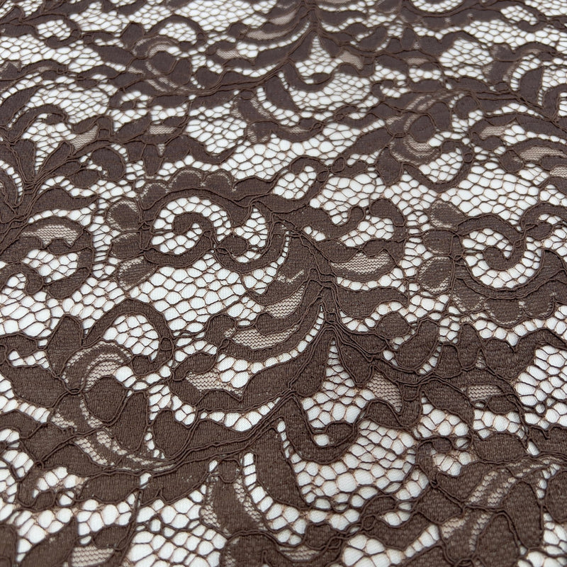 Pizzo Chantilly smerlato foliage - Diffusione Tessuti