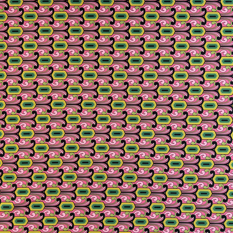 Rasetto in Poliestere Fantasia Geometrica - Diffusione Tessuti