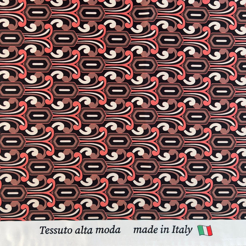 Rasetto in Poliestere Fantasia Geometrica - Diffusione Tessuti