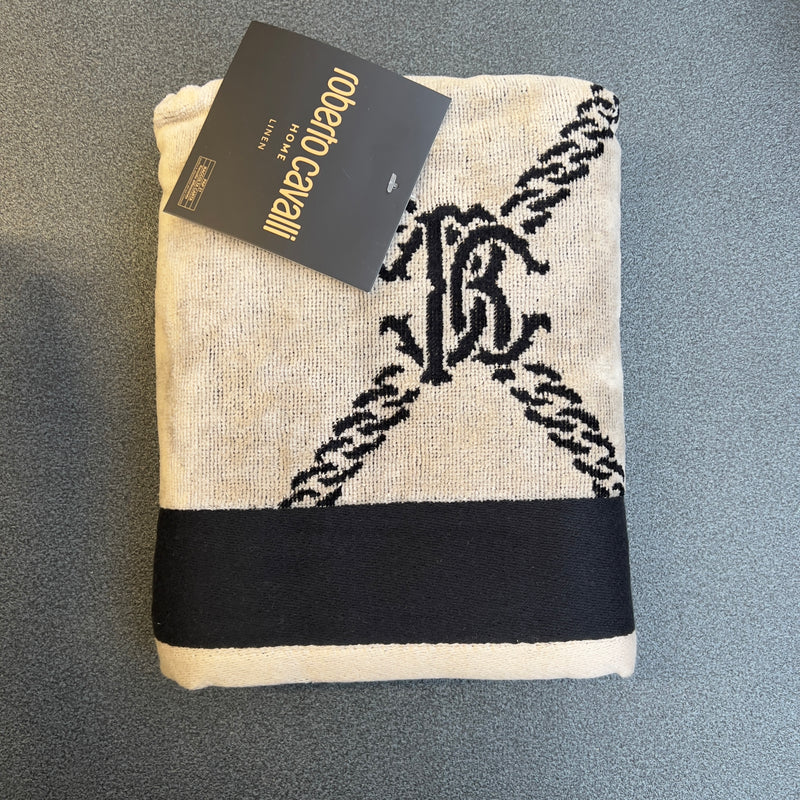 SET salviette 1+1 (media+ospite) Roberto Cavalli in spugna stampa SPIDER