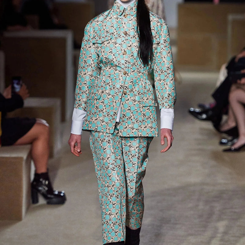 Seta alta moda motivo floreale Prada - Diffusione Tessuti