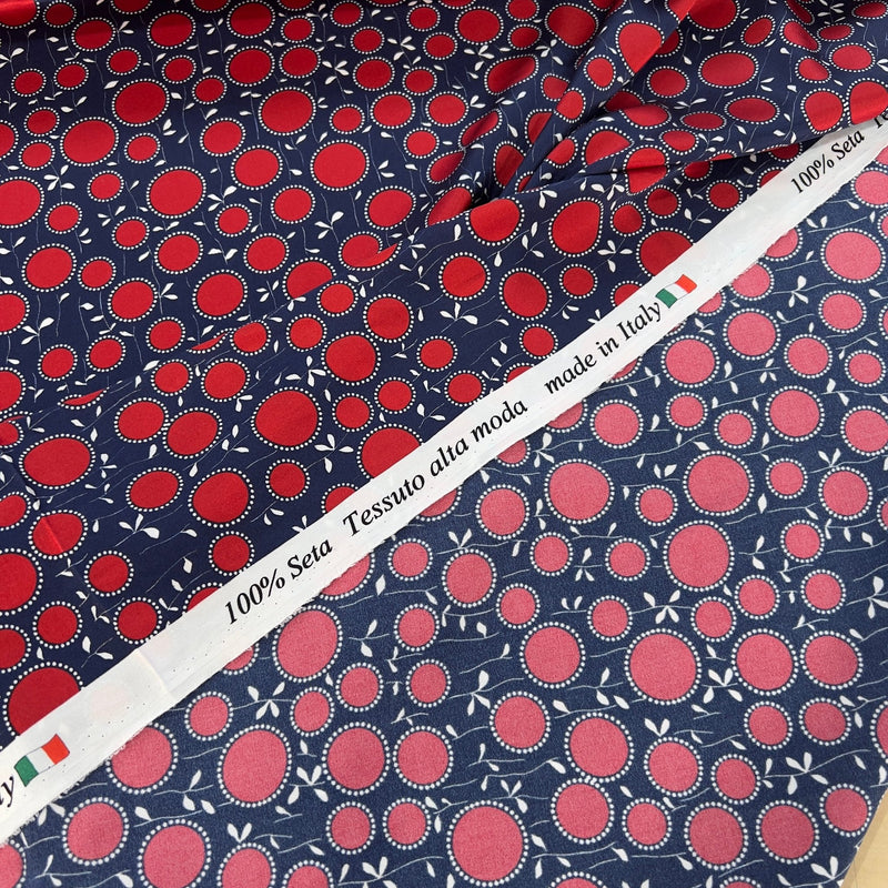 Seta alta moda motivo floreale Prada - Diffusione Tessuti
