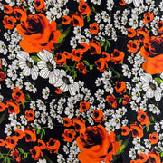 Seta alta moda motivo prato fiorito - Diffusione Tessuti