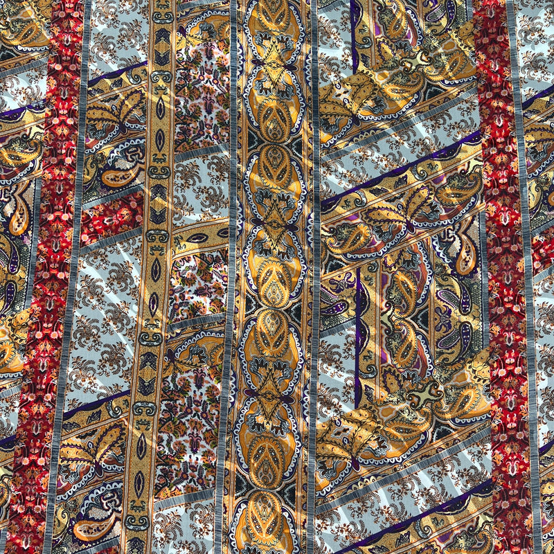 Seta Devoré Fantasia Regale Paisley - Diffusione Tessuti