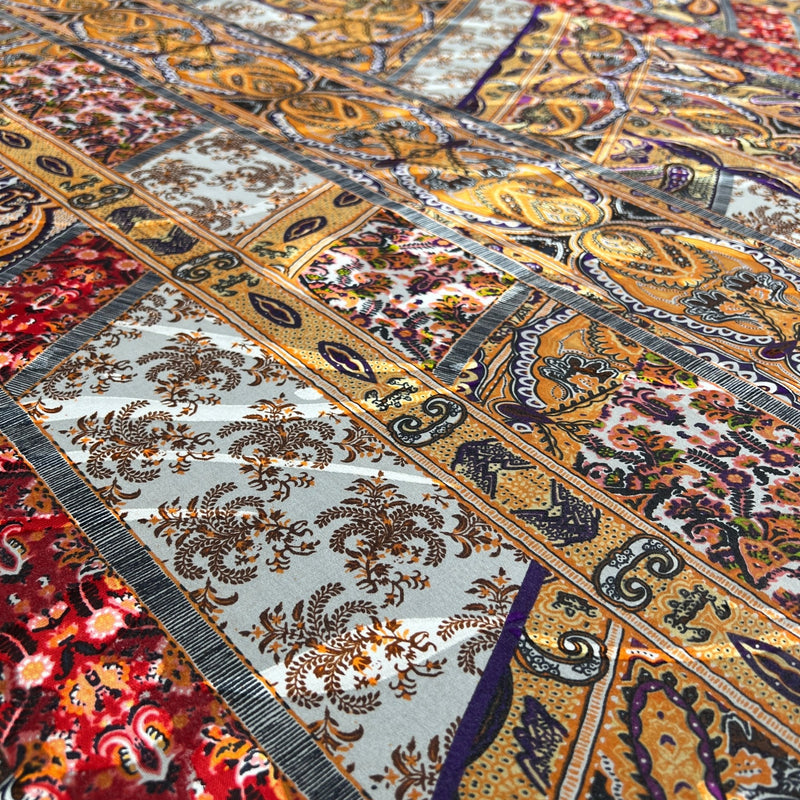 Seta Devoré Fantasia Regale Paisley - Diffusione Tessuti