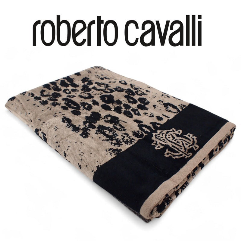Telo Bagno Roberto Cavalli in spugna stampa GIAGUARO - Diffusione Tessuti