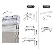 Tenda a Rullo Vedo Non Vedo (Fascia 7 cm) cassetto nero - Diffusione Tessuti