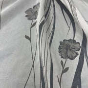 Tenda Devoré in Poliestere Fantasia Fiori e Steli (H 290 - 300 cm Piombata) - Diffusione Tessuti