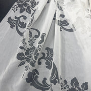 Tenda Devoré in Poliestere Piombata Fantasia Barocca Floreale (H 290 - 300 cm) - Diffusione Tessuti