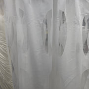Tenda devorè moderna in poliestere con motivo a piuma – Altezza 290 - 300 cm – Piombata - Diffusione Tessuti