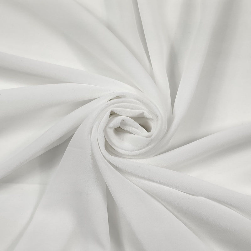Crepe Georgette Bianco Diffusione Tessuti Crepe Georgette Bianco
