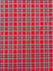 Tessuto Tartan Scozzese Rosso a Motivo Piccolo - Diffusione Tessuti