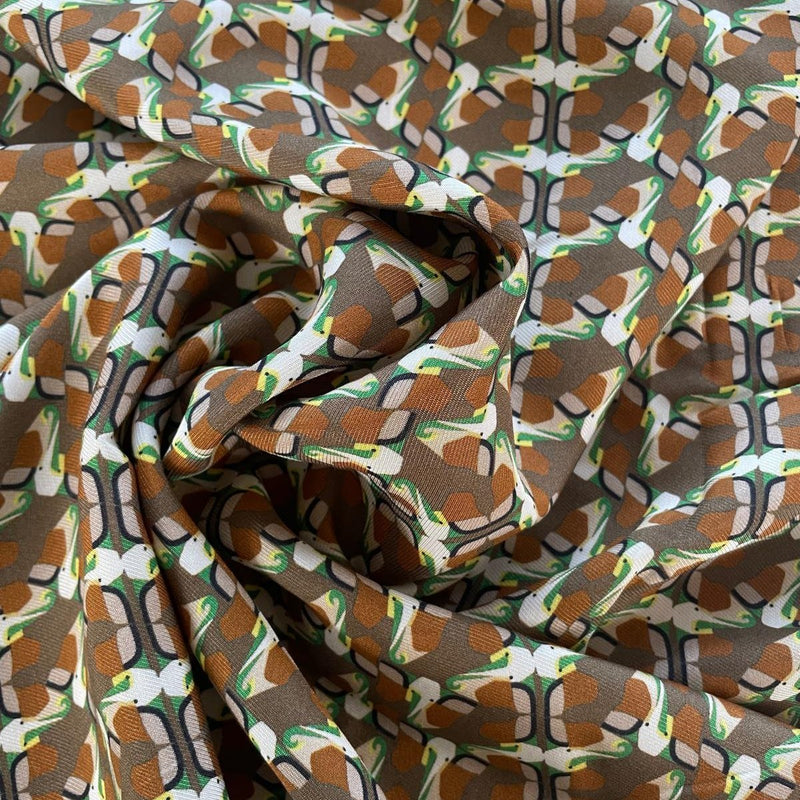 Viscosa Gabardine Fantasia Geometrica - Diffusione Tessuti